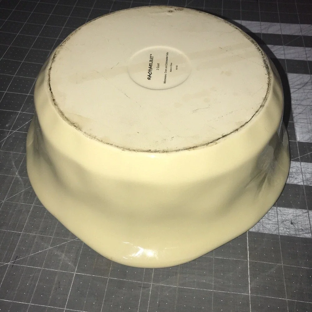 Rachael Ray Cucina Stoneware Casserole Dish Lid 2‎ QT Beige 4